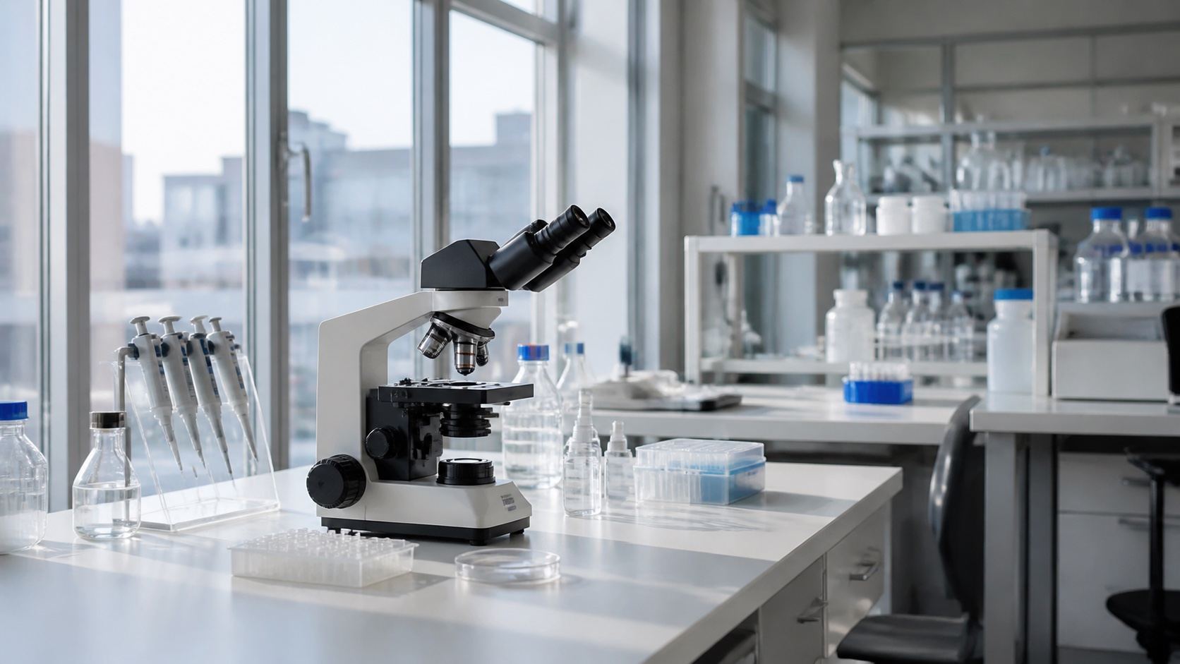 Laboratory and microscope, health products sector